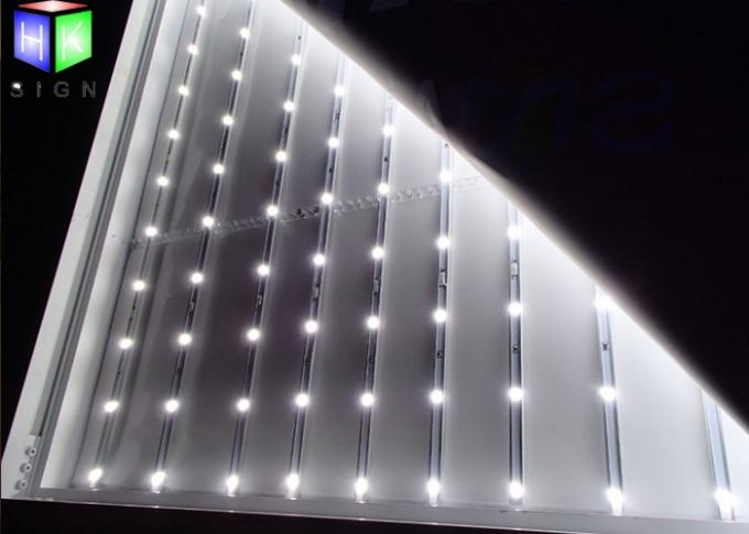 Stoffen van het Openlucht LEIDENE Licht de Vertoningsaluminium Framelss Backlit Dikke 80MM Doosteken