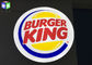 Van de Doostekens van Burger King de Openlucht Aangestoken Tekens van Lightbox Backlit, Ronde Openlucht leverancier